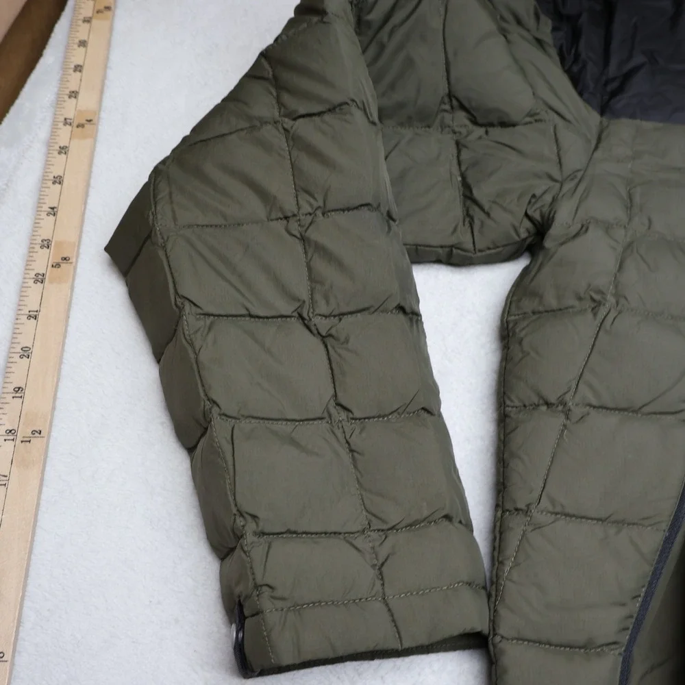 North Face Down‎ Jacket Mens Large Green Ravenwood 550 Fill Light Quilted Puffer